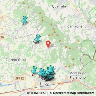 Mappa Via Piemonte, 50059 Vinci FI, Italia (5.675)