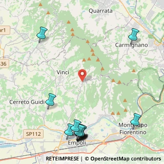 Mappa Via Piemonte, 50059 Vinci FI, Italia (6.32357)