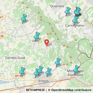 Mappa Via Piemonte, 50059 Vinci FI, Italia (6.49214)