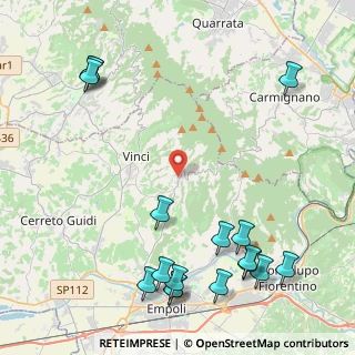 Mappa Via Piemonte, 50059 Vinci FI, Italia (5.99176)