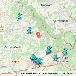 Mappa Via Piemonte, 50059 Vinci FI, Italia (5.54167)