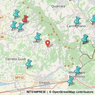 Mappa Via Piemonte, 50059 Vinci FI, Italia (6.9)