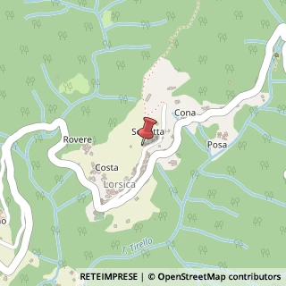 Mappa Via Scaletta, 78, 16045 Lorsica, Genova (Liguria)