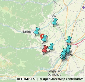 Mappa Unnamed Road, 12023 Dronero CN, Italia (7.39769)