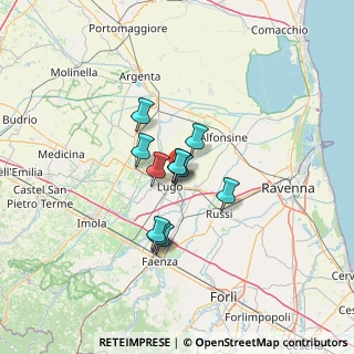 Mappa Via del pero, 48022 Lugo RA, Italia (8.52727)
