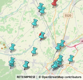 Mappa Via Borgetto, 12100 Cuneo CN, Italia (5.41056)