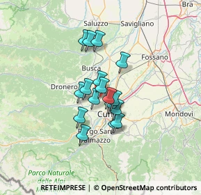 Mappa Via Borgetto, 12100 Cuneo CN, Italia (8.93353)