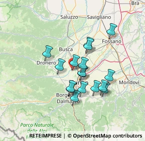 Mappa Via Borgetto, 12100 Cuneo CN, Italia (11.13824)