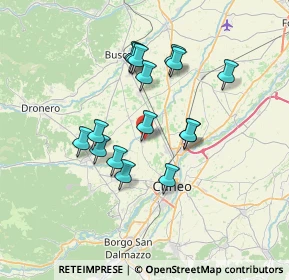 Mappa Via Borgetto, 12100 Cuneo CN, Italia (6.18313)