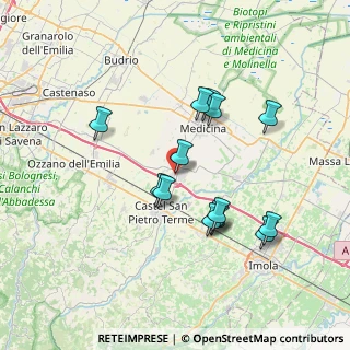 Mappa Via Maestri del Lavoro, 40024 Castel San Pietro Terme BO, Italia (6.73357)