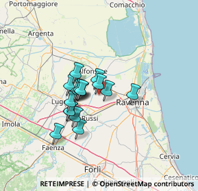 Mappa Via Cantalupo, 48124 Santerno RA, Italia (9.52882)