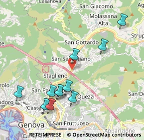 Mappa Lungo Bisagno Dalmazia 33 H r, 16100 Genova GE, Italia (2.17182)