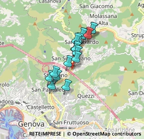 Mappa Lungo Bisagno Dalmazia 33 H r, 16100 Genova GE, Italia (1.22235)