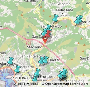 Mappa Lungo Bisagno Dalmazia 33 H r, 16100 Genova GE, Italia (2.58833)