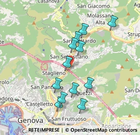Mappa Lungo Bisagno Dalmazia 33 H r, 16100 Genova GE, Italia (1.7175)
