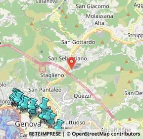 Mappa Passo Ponte Carrega, 16141 Genova GE, Italia (3.5985)