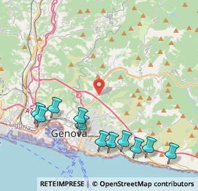 Mappa Passo Ponte Carrega, 16141 Genova GE, Italia (5.11273)