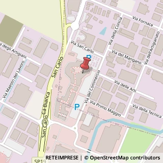 Mappa Via del Commercio, 6B, 40023 Castel Guelfo di Bologna, Bologna (Emilia Romagna)