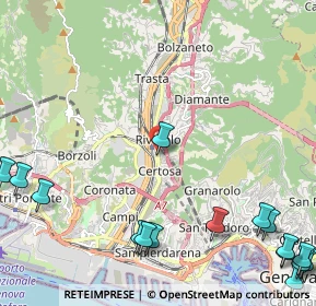 Mappa Via Roggerone Giobatta, 16161 Genova GE, Italia (3.4975)
