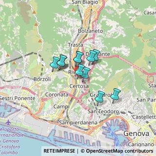 Mappa Via Gioachino Rossini, 16159 Genova GE, Italia (1.07583)