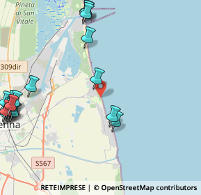 Mappa 48121 Punta Marina Terme, 48122 Lido Adriano RA, Italia (6.2245)