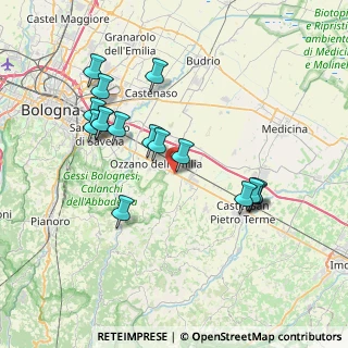 Mappa Via San Pietro, 40064 Ozzano dell'Emilia BO, Italia (7.51375)