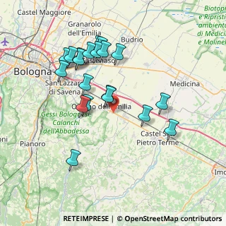 Mappa Via San Pietro, 40064 Ozzano dell'Emilia BO, Italia (7.4065)