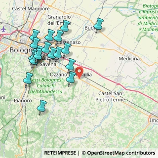 Mappa Via San Pietro, 40064 Ozzano dell'Emilia BO, Italia (9.2825)