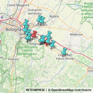 Mappa Via San Pietro, 40064 Ozzano dell'Emilia BO, Italia (5.66867)