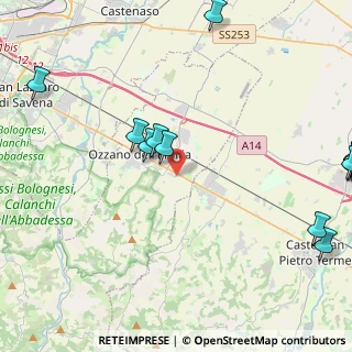 Mappa Via San Pietro, 40064 Ozzano dell'Emilia BO, Italia (7.055)