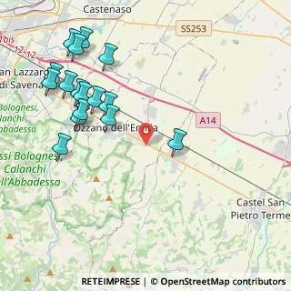 Mappa Via San Pietro, 40064 Ozzano dell'Emilia BO, Italia (4.91625)