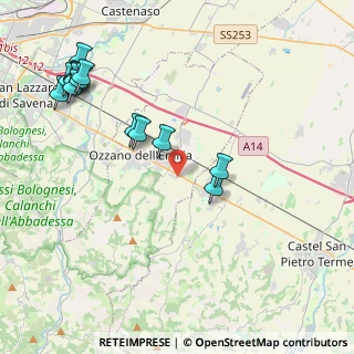 Mappa Via San Pietro, 40064 Ozzano dell'Emilia BO, Italia (5.02143)