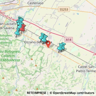 Mappa Via San Pietro, 40064 Ozzano dell'Emilia BO, Italia (4.3825)