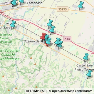 Mappa Via San Pietro, 40064 Ozzano dell'Emilia BO, Italia (5.576)