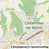 Mapa Castelnovo Ne' Monti