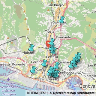 Mappa Via Trenta Giugno, 16161 Genova GE, Italia (2.342)