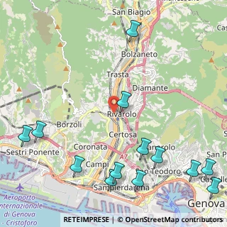 Mappa Via Trenta Giugno, 16161 Genova GE, Italia (3.07077)