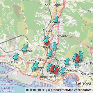 Mappa Via Al Ponte Polcevera, 16159 Genova GE, Italia (2.524)