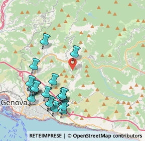 Mappa 16133 Montelungo GE, Italia (4.58895)