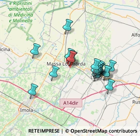 Mappa Via Santa Lucia, 48024 Massa Lombarda RA, Italia (6.2585)