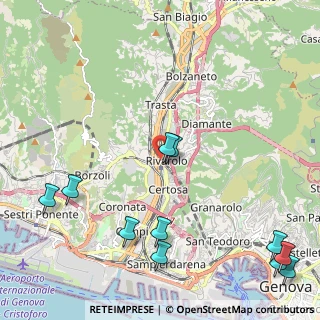 Mappa Via Al Ponte Polcevera, 16161 Genova GE, Italia (2.98273)