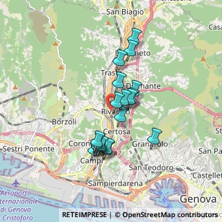Mappa Via Al Ponte Polcevera, 16161 Genova GE, Italia (1.45947)