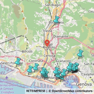 Mappa Via Al Ponte Polcevera, 16161 Genova GE, Italia (3.129)