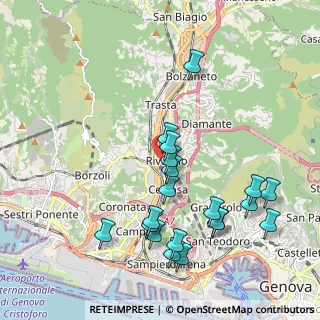 Mappa Via Al Ponte Polcevera, 16161 Genova GE, Italia (2.174)
