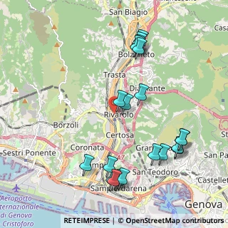 Mappa Via Al Ponte Polcevera, 16161 Genova GE, Italia (2.3385)