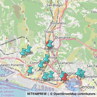 Mappa Via Al Ponte Polcevera, 16161 Genova GE, Italia (2.62667)