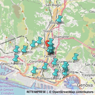 Mappa Via Al Ponte Polcevera, 16161 Genova GE, Italia (1.921)