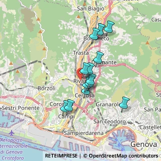 Mappa Via Al Ponte Polcevera, 16161 Genova GE, Italia (1.52143)