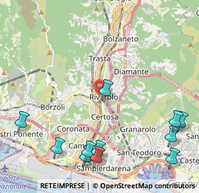 Mappa Via Al Ponte Polcevera, 16161 Genova GE, Italia (2.89909)