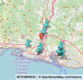 Mappa Via Al Ponte Polcevera, 16161 Genova GE, Italia (3.35455)